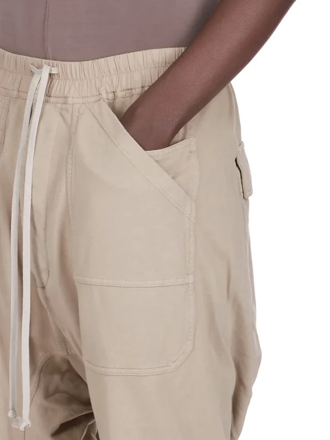 DRKSHDW FW25 CONCORDIANS CLASSIC CARGO DRAWSTRING IN DIRTY PEARL COMPACT HEAVY JERSEY DU02E7370RIG-88 DRKSHDW FW25 CONCORDIANS CLASSIC CARGO DRAWSTRING IN DIRTY PEARL COMPACT HEAVY JERSEY DU02E7370RIG-88