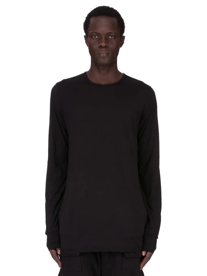 DRKSHDW FW25 CONCORDIANS LEVEL T IN BLACK COTTON GAUZE JERSEY DU02E7260BH-09 DRKSHDW FW25 CONCORDIANS LEVEL T IN BLACK COTTON GAUZE JERSEY DU02E7260BH-09