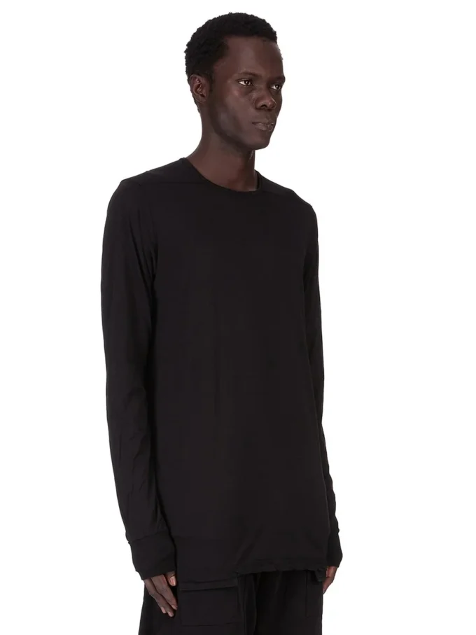 DRKSHDW FW25 CONCORDIANS LEVEL T IN BLACK COTTON GAUZE JERSEY DU02E7260BH-09 DRKSHDW FW25 CONCORDIANS LEVEL T IN BLACK COTTON GAUZE JERSEY DU02E7260BH-09