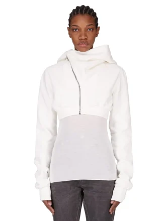 DRKSHDW FW25 CONCORDIANS MICRO MOUNTAIN HOODIE IN MILK FURKA HEAVY SWEATSHIRT DS02E7237F-11
