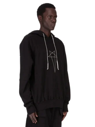 DRKSHDW FW25 CONCORDIANS OVERSIZED HOODIE IN BLACK/PEARL FURKA HEAVY SWEATSHIRT DU02E7262FEP3P-0908 DRKSHDW FW25 CONCORDIANS OVERSIZED HOODIE IN BLACK/PEARL FURKA HEAVY SWEATSHIRT DU02E7262FEP3P-0908