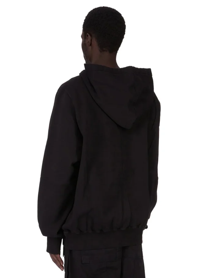 DRKSHDW FW25 CONCORDIANS OVERSIZED HOODIE IN BLACK/PEARL FURKA HEAVY SWEATSHIRT DU02E7262FEP3P-0908 DRKSHDW FW25 CONCORDIANS OVERSIZED HOODIE IN BLACK/PEARL FURKA HEAVY SWEATSHIRT DU02E7262FEP3P-0908