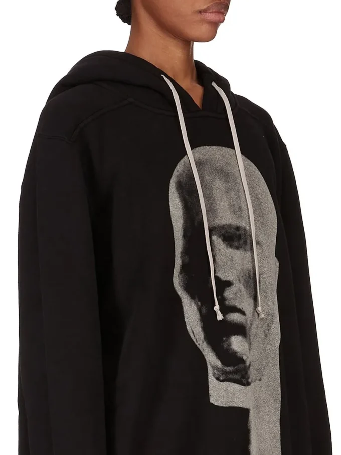 DRKSHDW FW25 CONCORDIANS OVERSIZED HOODIE IN BLACK/PEARL SLUP FELPA DS02E7241FSLP1P-0908 DRKSHDW FW25 CONCORDIANS OVERSIZED HOODIE IN BLACK/PEARL SLUP FELPA DS02E7241FSLP1P-0908