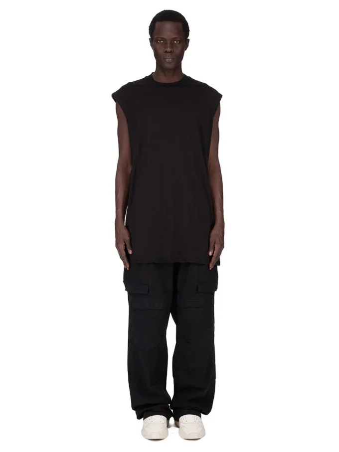 DRKSHDW FW25 CONCORDIANS TARP T IN BLACK COTTON GAUZE JERSEY DU02E7158BH-09 DRKSHDW FW25 CONCORDIANS TARP T IN BLACK COTTON GAUZE JERSEY DU02E7158BH-09