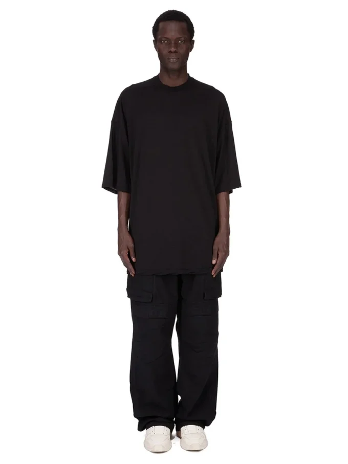 DRKSHDW FW25 CONCORDIANS TOMMY T IN BLACK COTTON GAUZE JERSEY DU02E7259BH-09 DRKSHDW FW25 CONCORDIANS TOMMY T IN BLACK COTTON GAUZE JERSEY DU02E7259BH-09