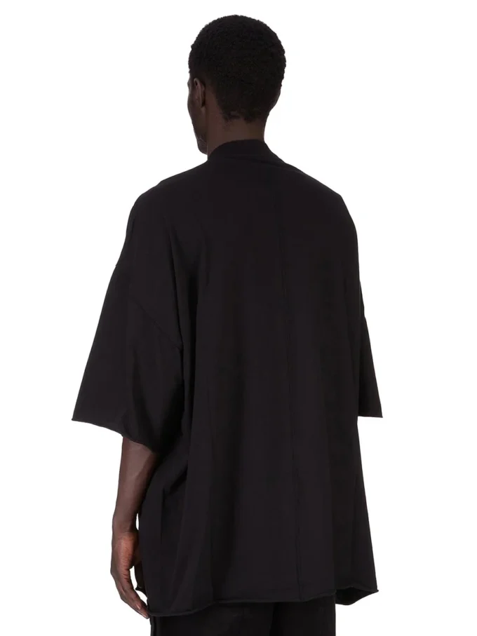 DRKSHDW FW25 CONCORDIANS TOMMY T IN BLACK/PEARL MEDIUM WEIGHT COTTON JERSEY DU02E7259RNEP2-0908 DRKSHDW FW25 CONCORDIANS TOMMY T IN BLACK/PEARL MEDIUM WEIGHT COTTON JERSEY DU02E7259RNEP2-0908