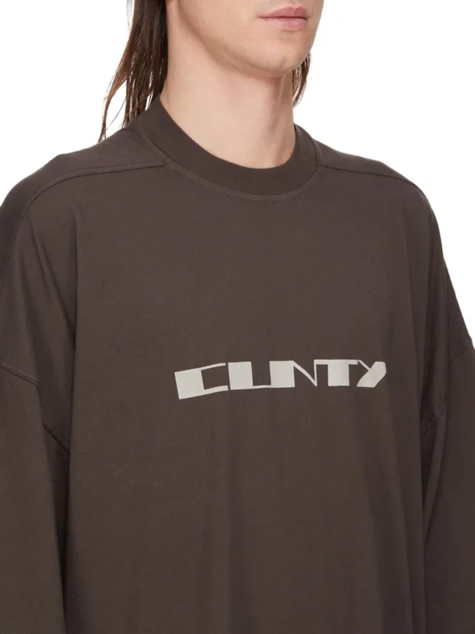 DRKSHDW FW25 CONCORDIANS TOMMY T IN DRKDUST/PEARL MEDIUM WEIGHT COTTON JERSEY DU02E7259RNEP2-7808