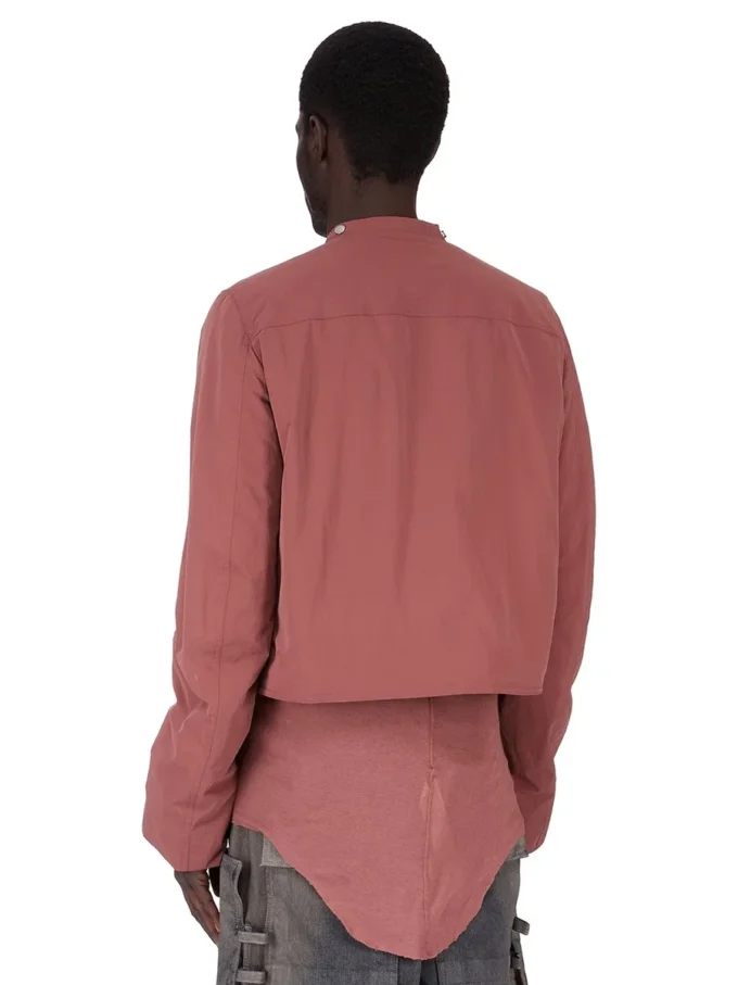 RICK OWENS FW25 CONCORDIANS CARGO JKT IN ROSEWOOD MATTE NYLON. RU02E1762MT-13