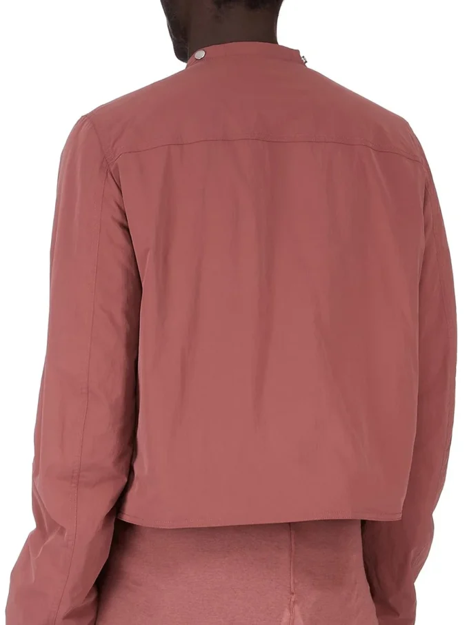 RICK OWENS FW25 CONCORDIANS CARGO JKT IN ROSEWOOD MATTE NYLON. RU02E1762MT-13