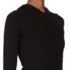 RICK OWENS FW25 CONCORDIANS CROPPED HOODED RIB LS T IN BLACK RAININO RIB JERSEY. RP02E4210RJR-09 RICK OWENS FW25 CONCORDIANS CROPPED HOODED RIB LS T IN BLACK RAININO RIB JERSEY. RP02E4210RJR-09