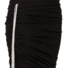 RICK OWENS FW25 CONCORDIANS EDFU SKIRT IN BLACK DOUBLE BRUSHED JERSEY DS02E7337JDB-09 RICK OWENS FW25 CONCORDIANS EDFU SKIRT IN BLACK DOUBLE BRUSHED JERSEY DS02E7337JDB-09