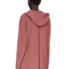 RICK OWENS FW25 CONCORDIANS OVERSIZED HOODIE IN ROSEWOOD LIGHTWEIGHT RASATO KNIT. RP02E4613M-13 RICK OWENS FW25 CONCORDIANS OVERSIZED HOODIE IN ROSEWOOD LIGHTWEIGHT RASATO KNIT. RP02E4613M-13