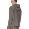 RICK OWENS FW25 CONCORDIANS PRECOLLECTION ZIPPED HOODIE IN DUST LAS PALMAS CASHMERE KNIT. RU02E1666KLWS-34 RICK OWENS FW25 CONCORDIANS PRECOLLECTION ZIPPED HOODIE IN DUST LAS PALMAS CASHMERE KNIT. RU02E1666KLWS-34