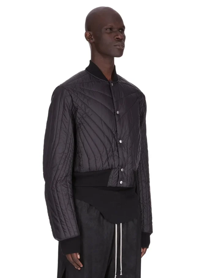 RICK OWENS FW25 CONCORDIANS QUILTED FLIGHT JKT IN BLACK LIGHT NYLON RU02E1727NPT1-09 RICK OWENS FW25 CONCORDIANS QUILTED FLIGHT JKT IN BLACK LIGHT NYLON RU02E1727NPT1-09