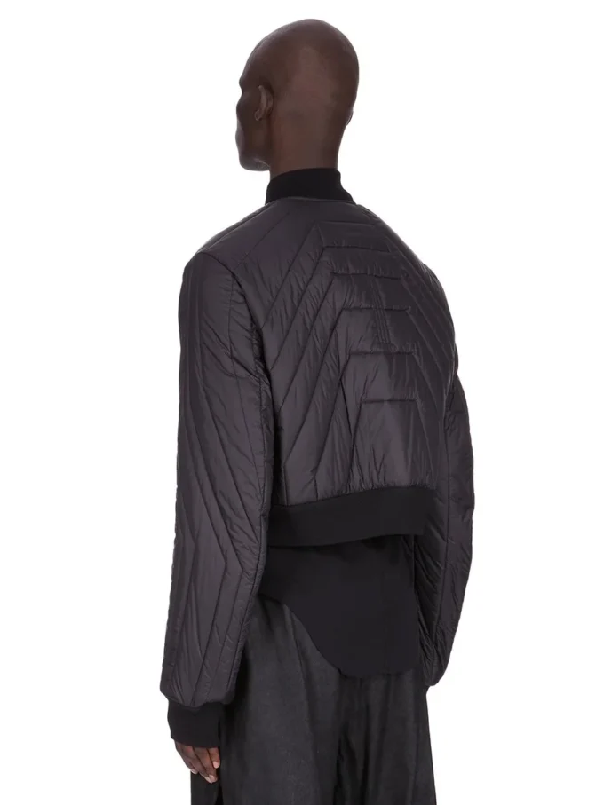 RICK OWENS FW25 CONCORDIANS QUILTED FLIGHT JKT IN BLACK LIGHT NYLON RU02E1727NPT1-09 RICK OWENS FW25 CONCORDIANS QUILTED FLIGHT JKT IN BLACK LIGHT NYLON RU02E1727NPT1-09