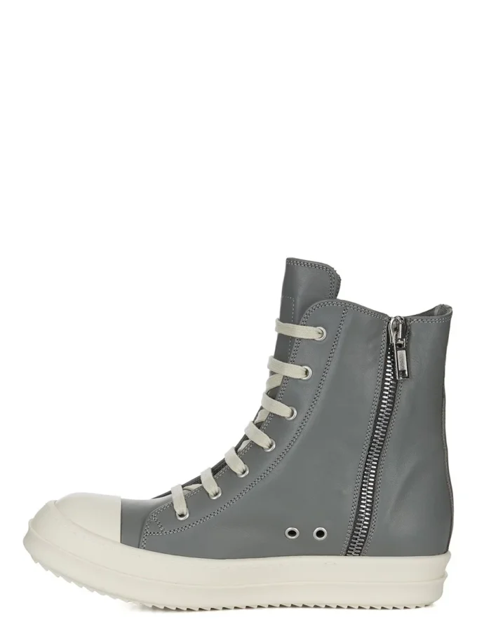 RICK OWENS FW25 CONCORDIANS SNEAKERS IN WASHED INDIGO/MILK/MILK FULL GRAIN COW LEATHER RP02E4890LCO-0611 RICK OWENS FW25 CONCORDIANS SNEAKERS IN WASHED INDIGO/MILK/MILK FULL GRAIN COW LEATHER RP02E4890LCO-0611