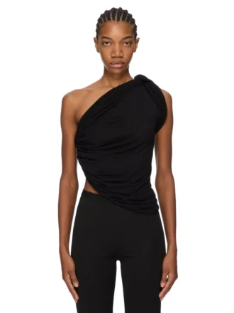 RICK OWENS LILIES FW25 CONCORDIANS ANITA TOP IN VISCOSE CREPE JERSEY LI02E3110RV-09