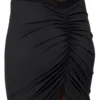 RICK OWENS LILIES FW25 CONCORDIANS EVA SKIRT IN BLACK VISCOSE CREPE JERSEY LI02E3316CVI-09 RICK OWENS LILIES FW25 CONCORDIANS EVA SKIRT IN BLACK VISCOSE CREPE JERSEY LI02E3316CVI-09